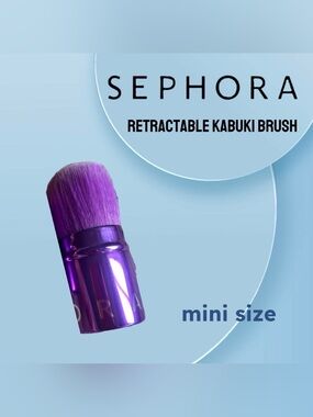 ⚡️🆕*LIKE NEW* SEPHORA | MINI | Purple Retractable Kabuki Brush - Like 🆕